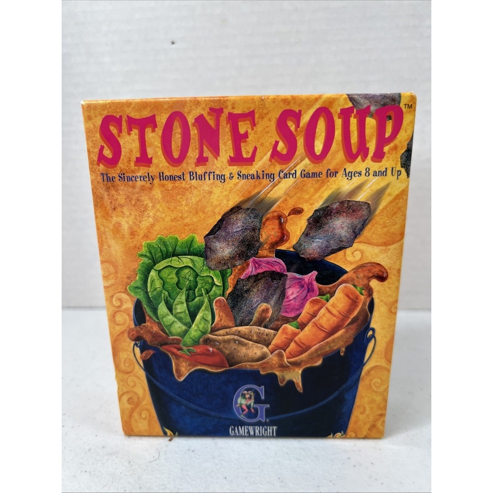 Stone Soup The Sincerely Honest Bluffing & Sneaking Card Game GameWright 8+ NEW